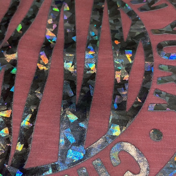 DKNY Donna Karen - girls twist back tank Size 12 -Silver iridescent print. - Picture 11 of 11